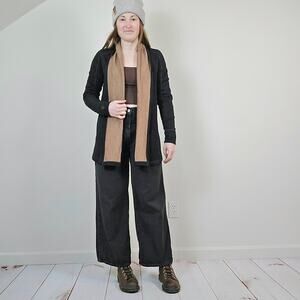 NWOT Ibex Dyad Cardigan Black/Camel Small